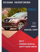 NISSAN PATHFINDER 2017 OWNERS MANUAL IN ENGLISH
